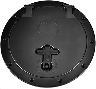 Dilwe Cubierta de Escotilla 8 Pulgadas Barco Kayak con Bolsa Impermeable Rojo Kit de Placa de Cubierta y 8 Piezas de Tornillos Compatibles Deportes Acuáticos Remar