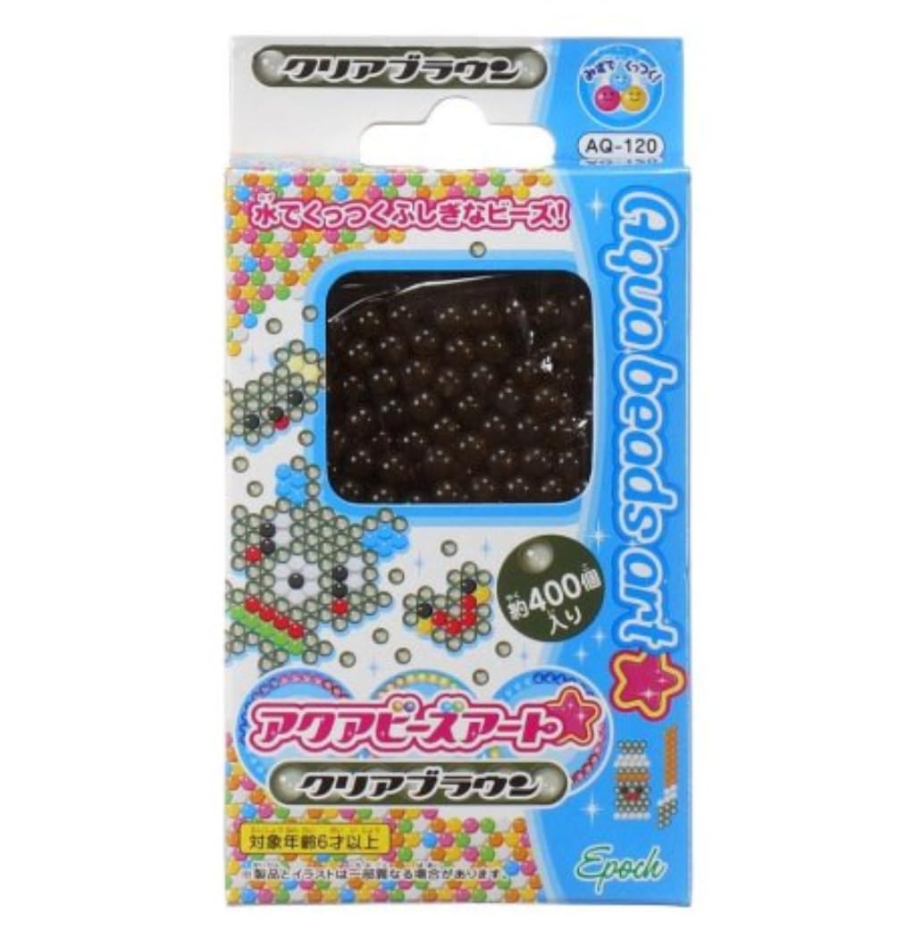 EPOCH - クリアアクア Amazon.co.jp: アクアビーズアート クリアブラウン AQ-120