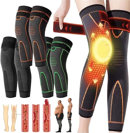 KNEECA Tourmaline Acupressure Selfheating Knee Sleeve, Men's and Women