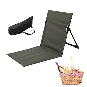 Tumbona Playa Plegable Ligera Portatil, Esterilla Playa Con Respaldo Reclinable,Alfombrilla Plegable Para La Playa Ligera,con Bolsillo Para Objetos De Valors Para Vacaciones, Jardín, Acampada, Parques