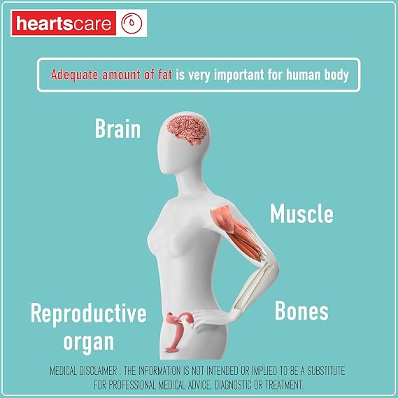 HeartsCare C1 Plus Total Cholesterol Meter Test Kit at Home with TC 10 count with 3D bluetooth HeartsHome app.