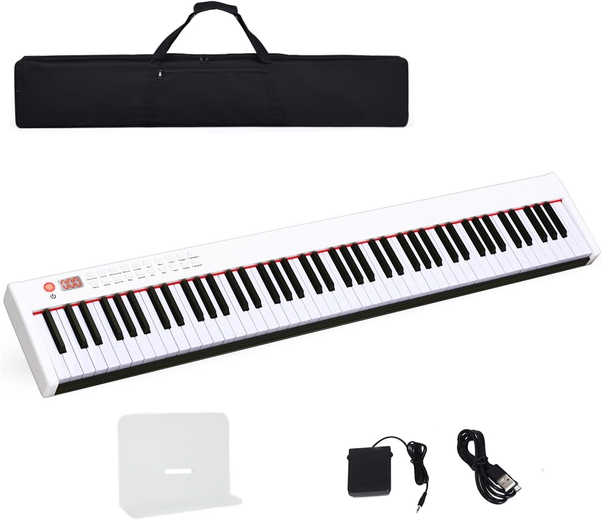 COSTWAY 88Key Digital Piano Keyboard, Fullsize Electronic Pianos with