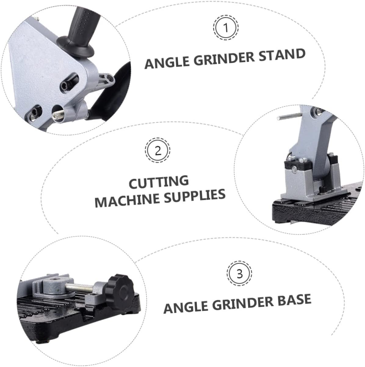 ORFOFE Angle Base for Cutting Machine Multi-functional Grinder Holder Light Simple Installation