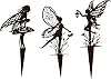Decorative Garden Stakes, Fairy Garden Statues for Home and Garden (Fairy Butterfly)
