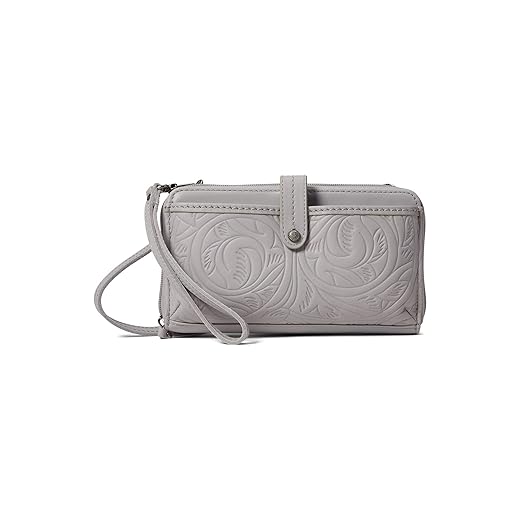 The Sak womens Iris Large Smartphone Crossbody Bag in Leather Convertible Purse with Detachable Wristlet Strap In, Denim Block, One Size US