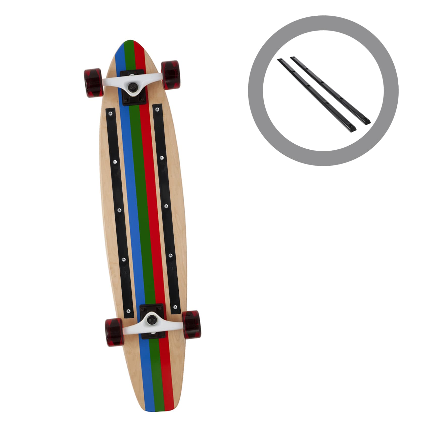 Rieles De Protección Para Monopatín - Pack De 2 Piezas De POM Resistente - Anticolisiones Y Desgaste - Compatible Con Skate Y Longboard