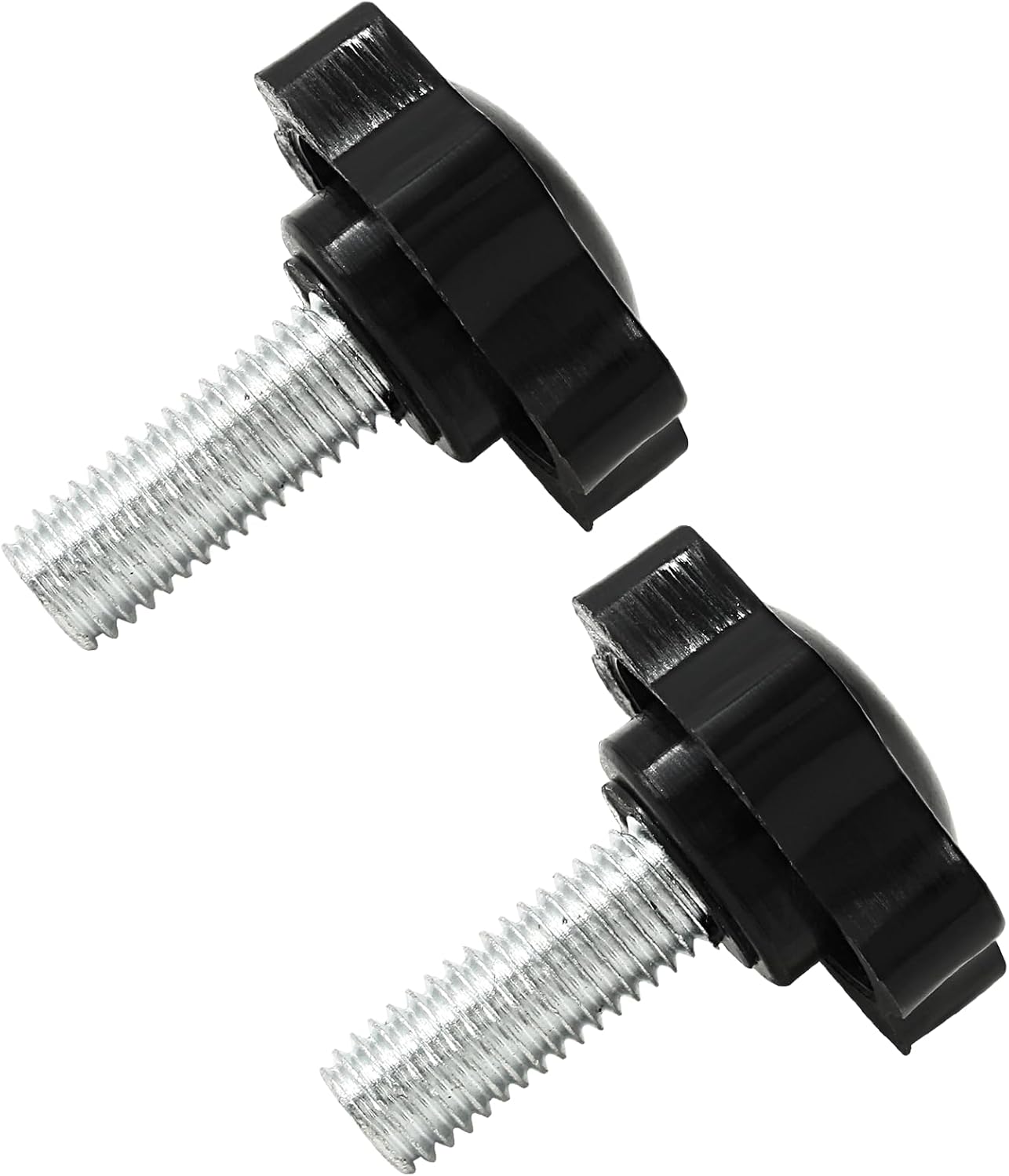 Jiozermi 2 PCS M10 x 25mm Thread Black Star Hand Knob