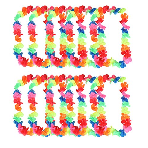 hosaire 10pcs coronas de flores unisex guirnalda hawaiana collar de guirnaldas Ferroviario Belle Decor perfecto para secretos Photo vacaciones