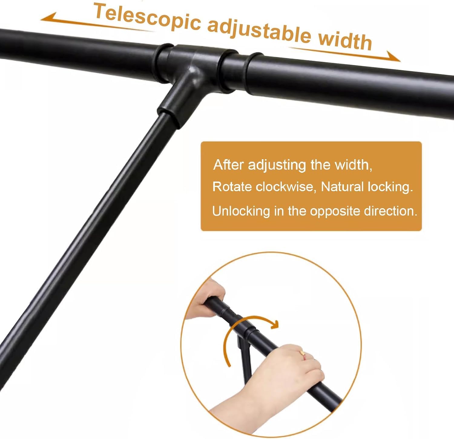 Elevador de Ropa Plegable Para Guardarropa, Aluminio, 85-115 cm | aluminio , carga 20 kg, sistema de doble amortiguación, ancho ajustable, para pared, cierre suave y ahorro espacio