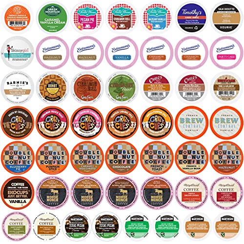 Flavored Coffee Pods Variety Pack - Single Serve Cups for