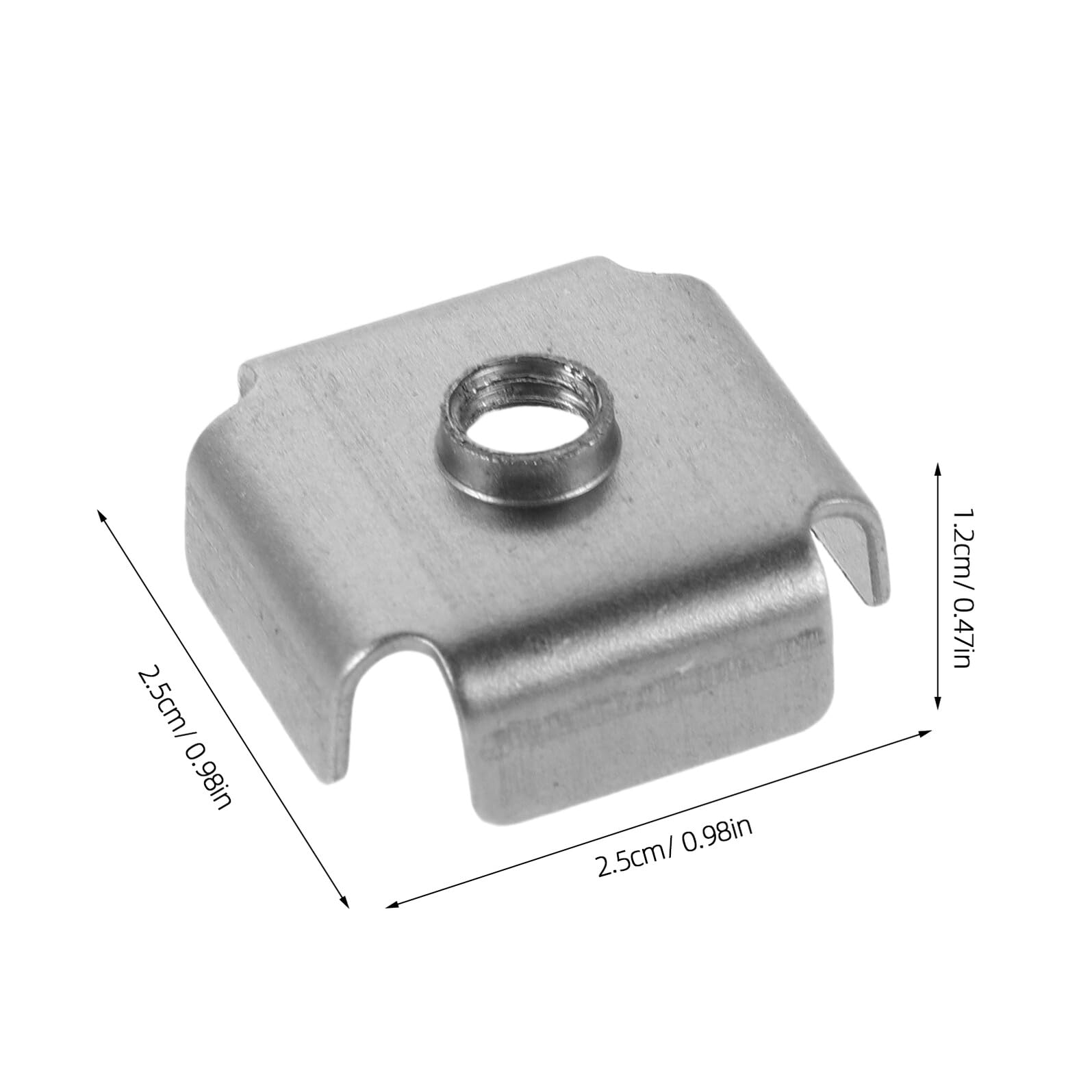 Dadi Saldabili per Tubo M6 200 Pezzi in Ferro Argento | Inserto Filettato Interno, per Mobili e Strutture Metalliche, Montaggio Rapido e Protezione della Filettatura