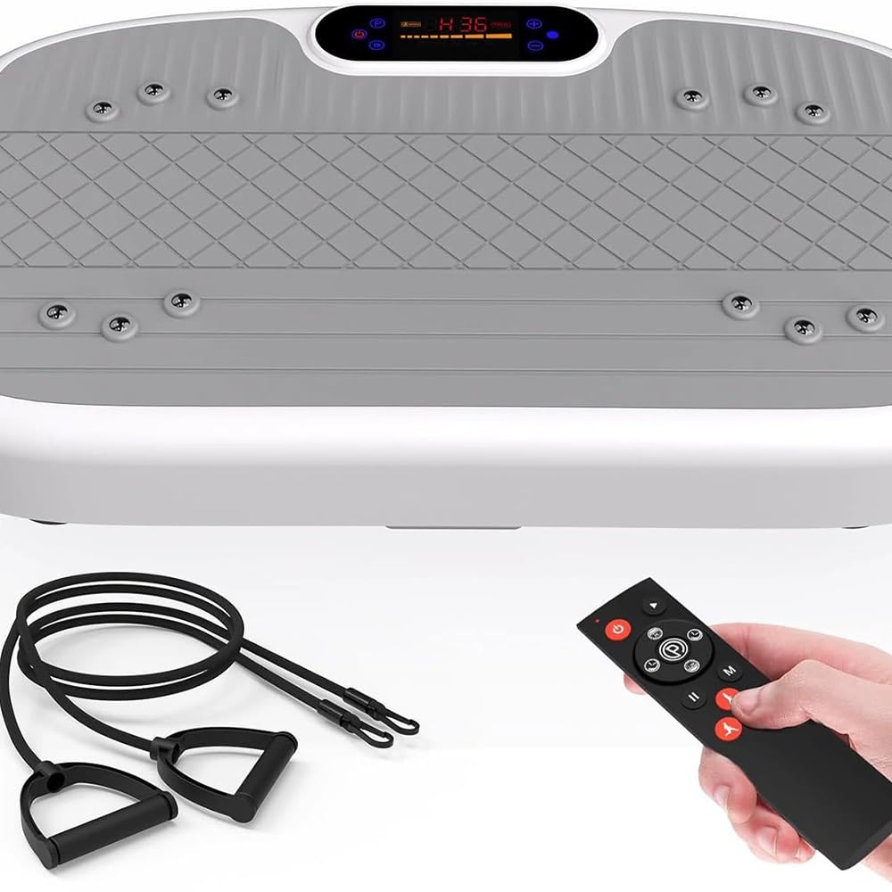 Vibration Plate Exercise Machine for Home Gym Workout 400 Lbs Capacity Full Body Workout Vibrate Fitness Platform for