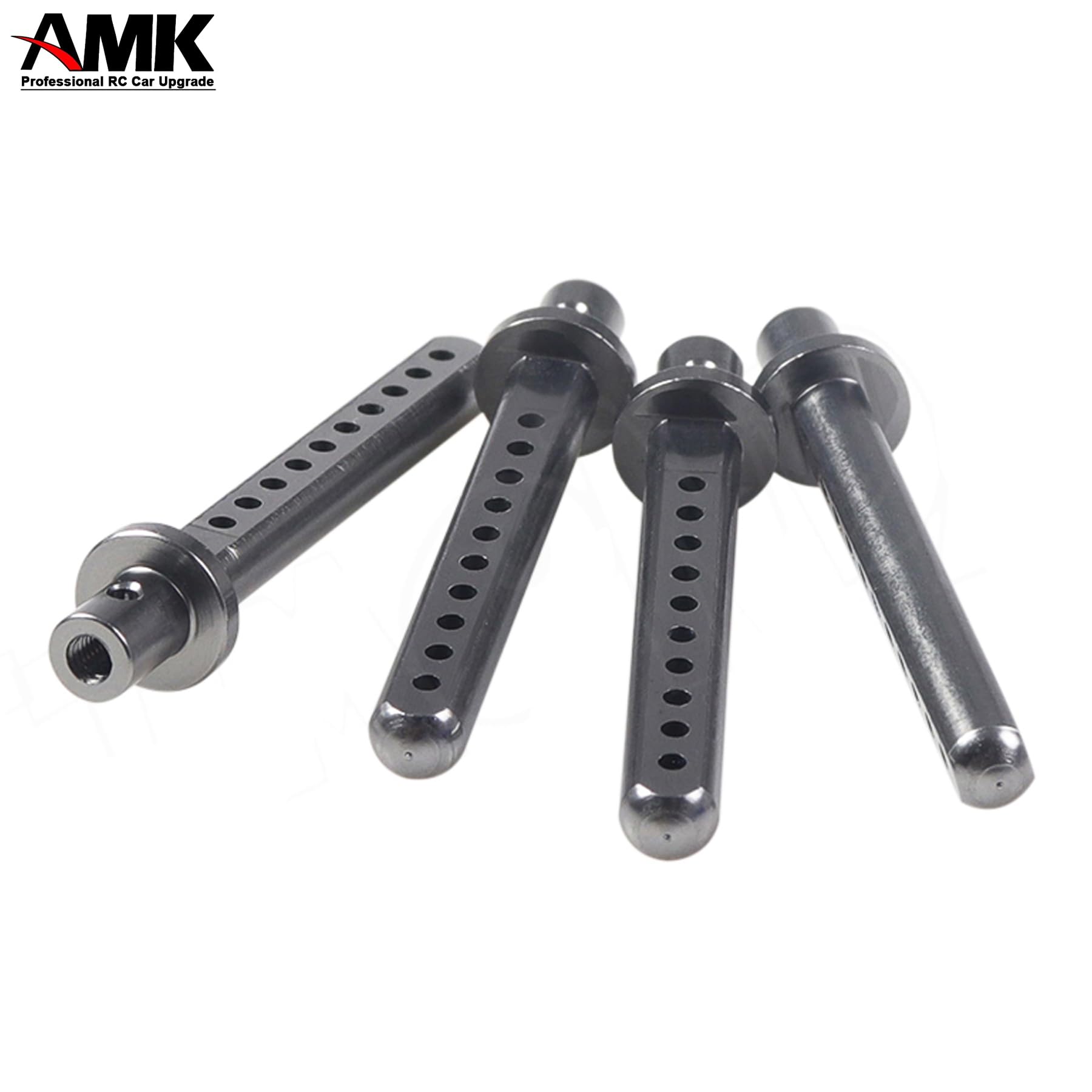 4 Supports Carrosserie RC AXIAL SCX10 - Alliage Aluminium - Noir/Bleu/Rouge - 1/10 Crawler