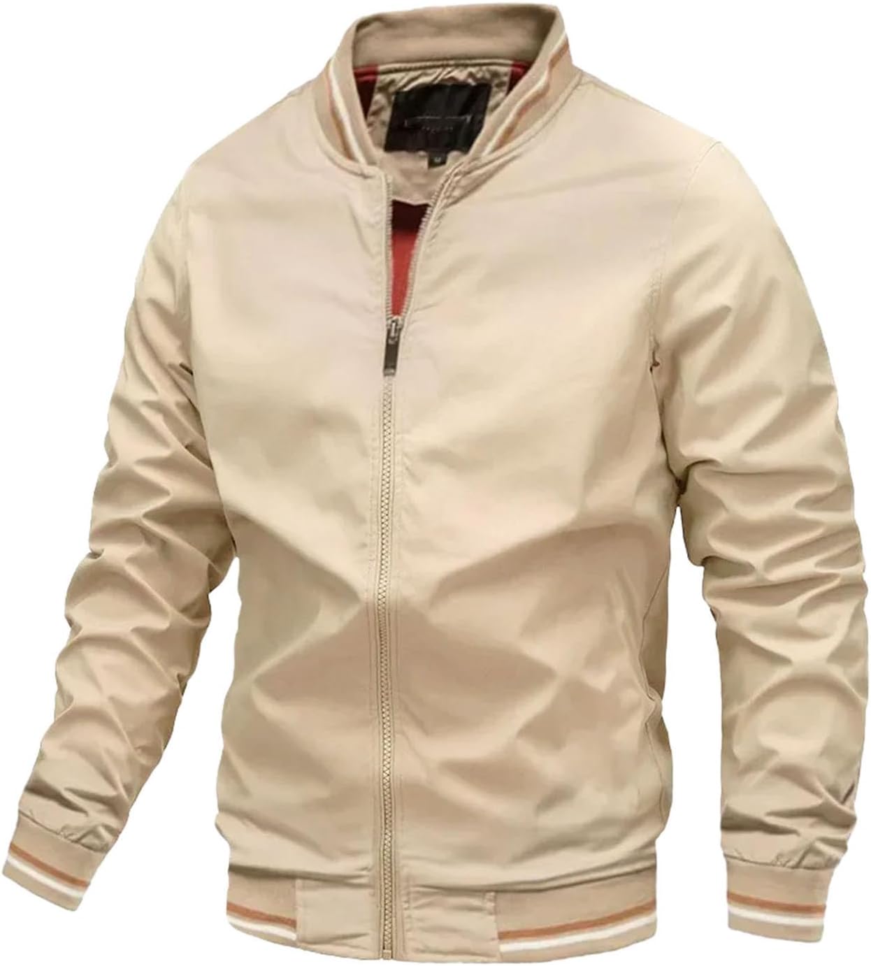 Men's standing collar jacket thin windproof jacket casual mountaineering and camping waterproof jack
