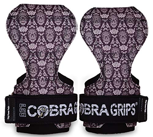 Image of Cobra Grips Weight Lifting Gloves with Adjustable Neoprene Padded Wrist Wraps - Heavy Duty Alternative to Power Lifting Hooks for Deadlifts