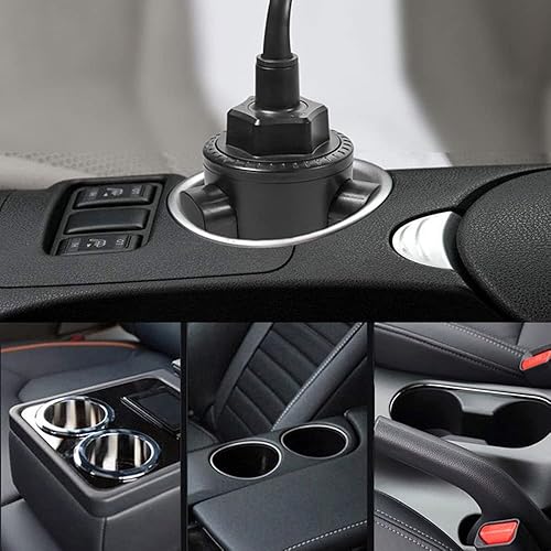 Miniatura 7 de VARGTR Soporte para teléfono 2 en 1, soporte universal de cuello de cisne ajustable, rotación 360, liberación de un botón, se adapta a teléfonos de