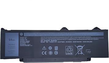 R73TC Laptop Battery Replacement for Dell Latitude 3340 3440 3480 3540 3580 5340 5440 5540 Series KDM9P DR02P GRWKG 2X1V9 GTG7N [11.4V 54Wh]