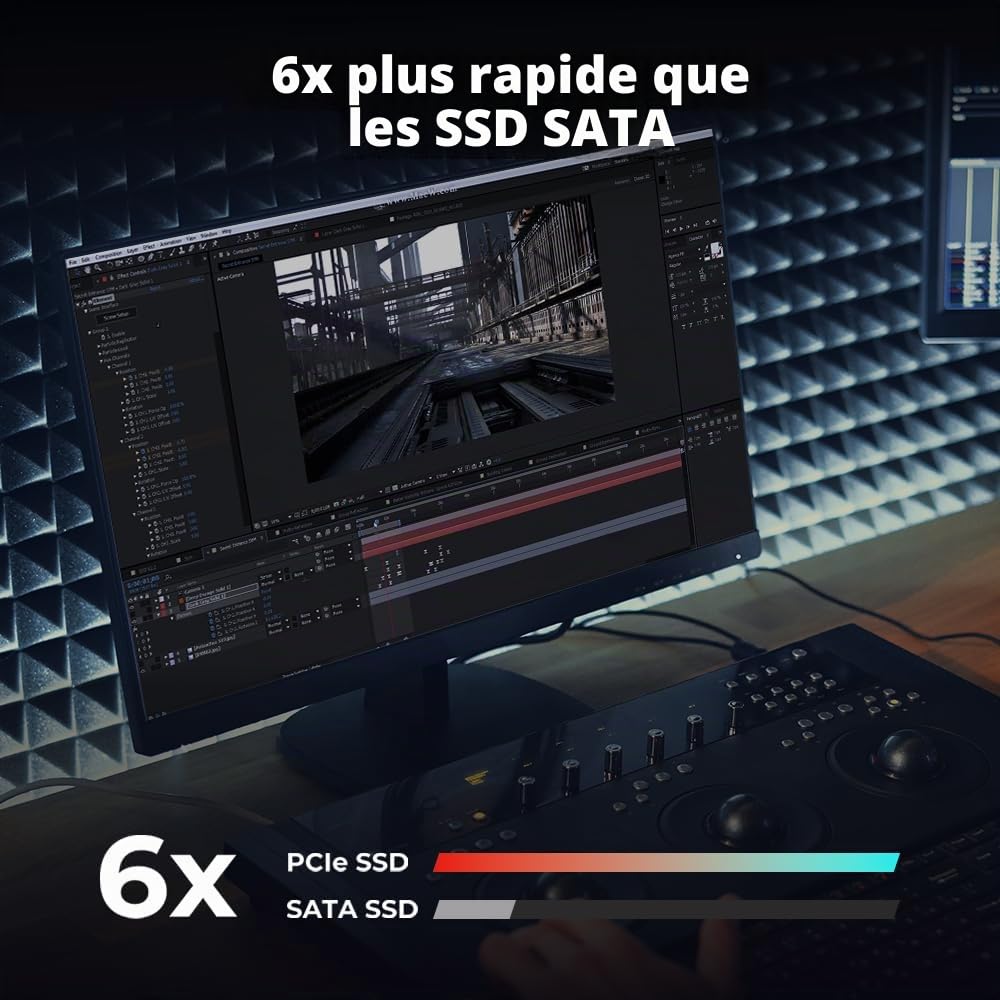 Disque SSD Lexar NM610 Pro 500Go - NVMe M.2 Type 2280