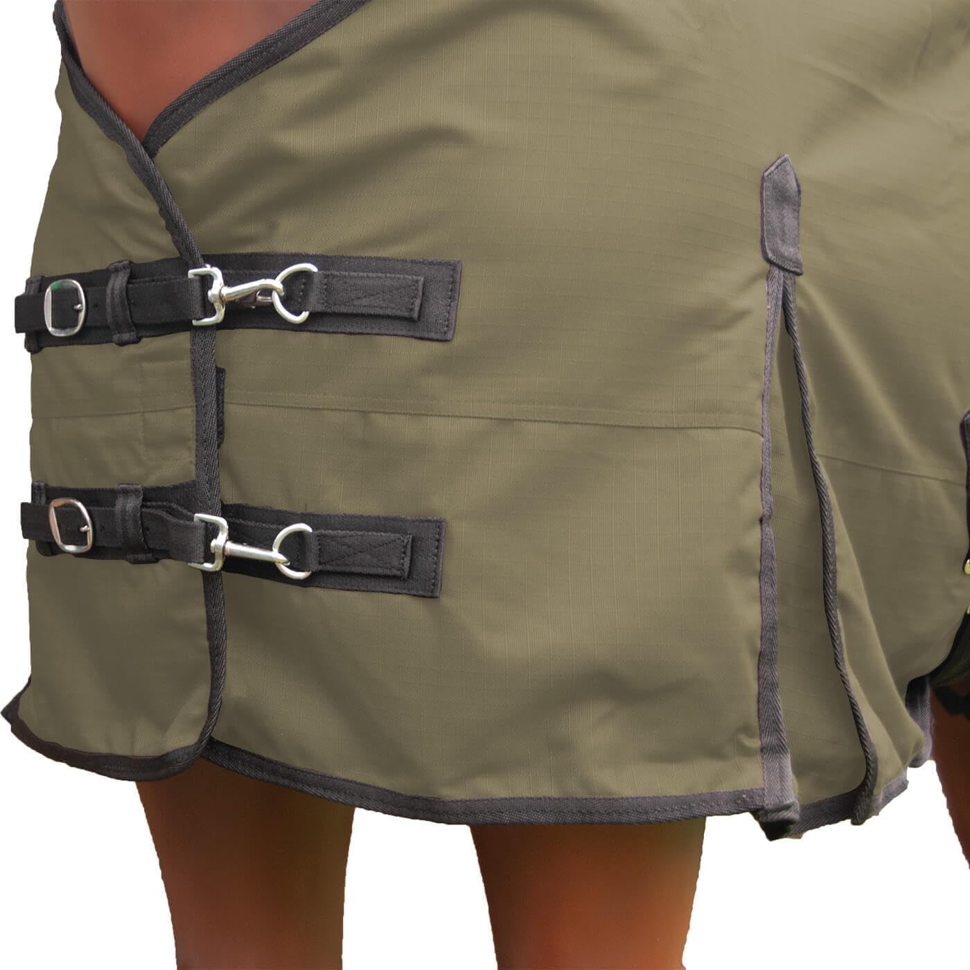 Brama-West 115 - Manta para lluvia (600 denier), diseño de caballo, color verde