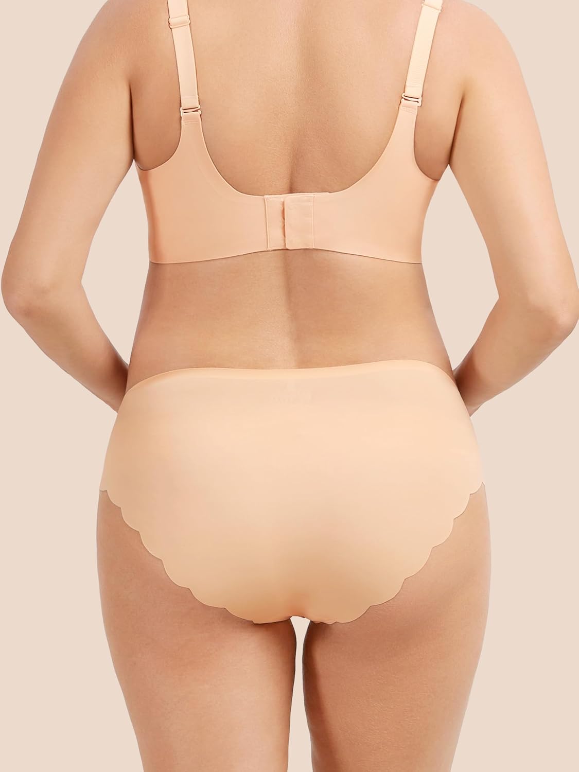 Angelhood 5 Pack Maternity Underwear Seamless, Pregnancy Postpartum Panties Wave Edge No Show Bikini Under Bump - Image 4