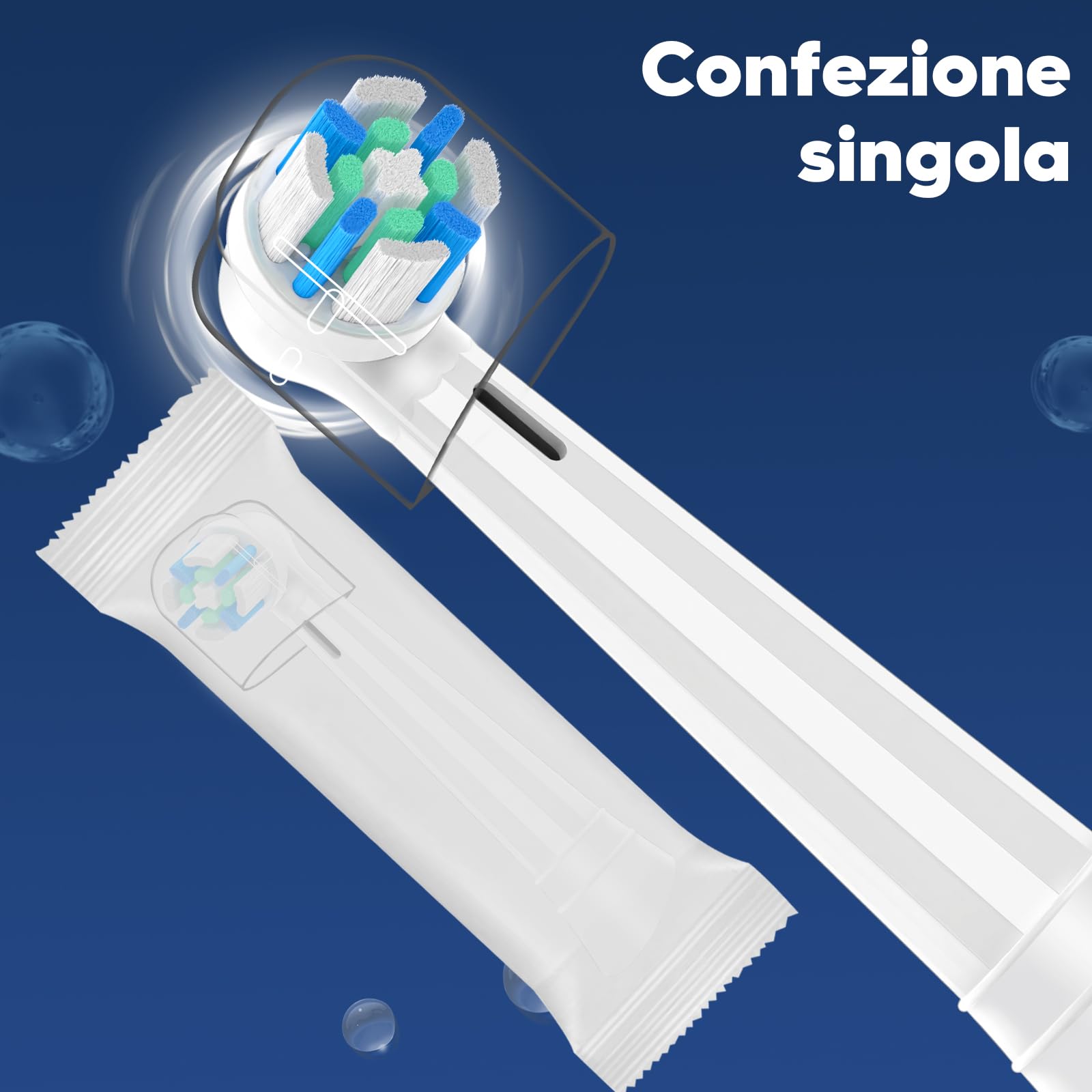 IO Testine di ricambio compatibili con Oral B IO 2/3N/3/4/5/6/7/8/9/10 Series Spazzolino elettrico per la pulizia, Compatibile con Oral B IO (12 Bianco Nero)