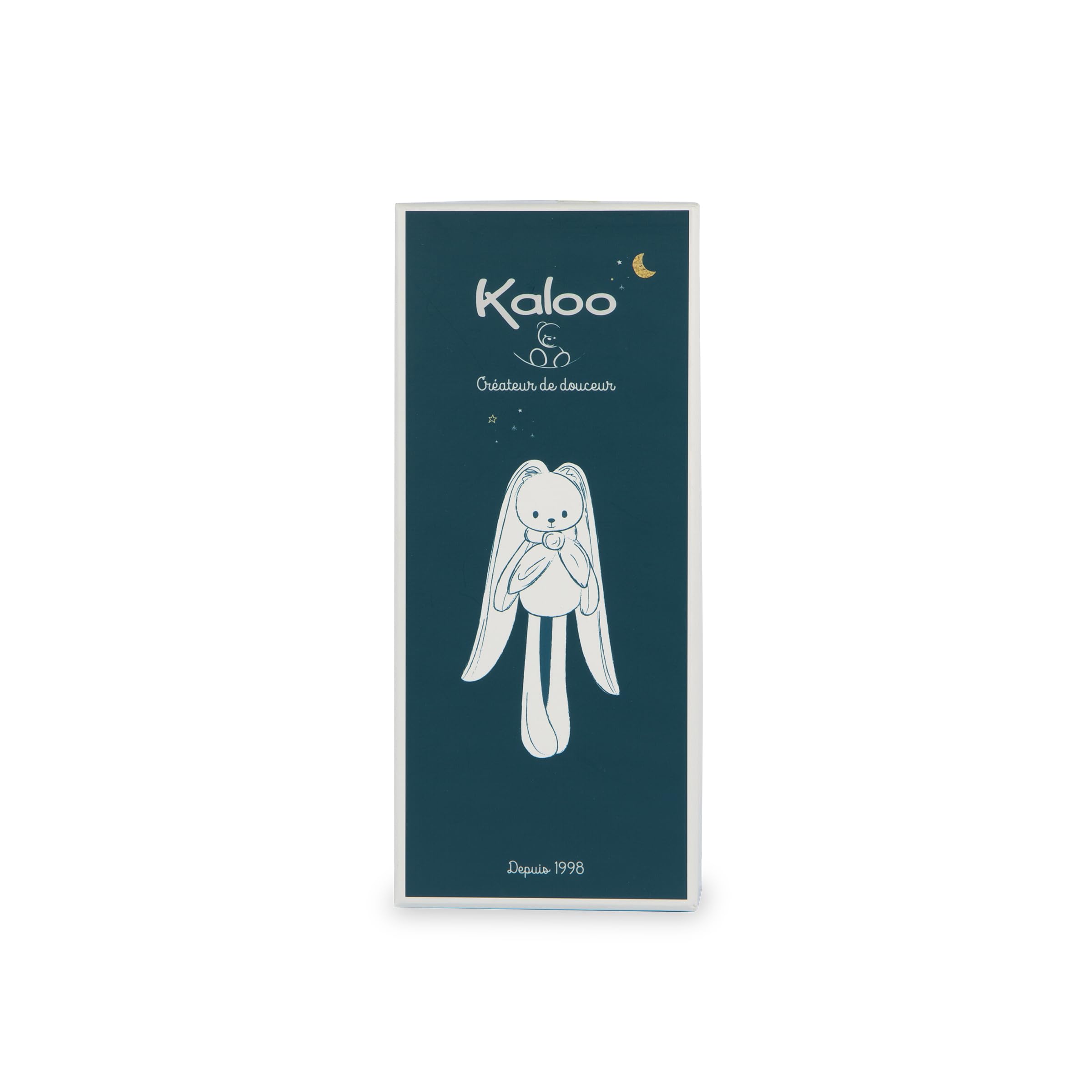 KALOO - Lapinoo - Muñeco Conejo Verde - Peluche Pequeño Bebé de Pana Aterciopelada - 25 cm - Tejido Muy Suave - Caja de Regalo - Desde el Nacimiento, K218014