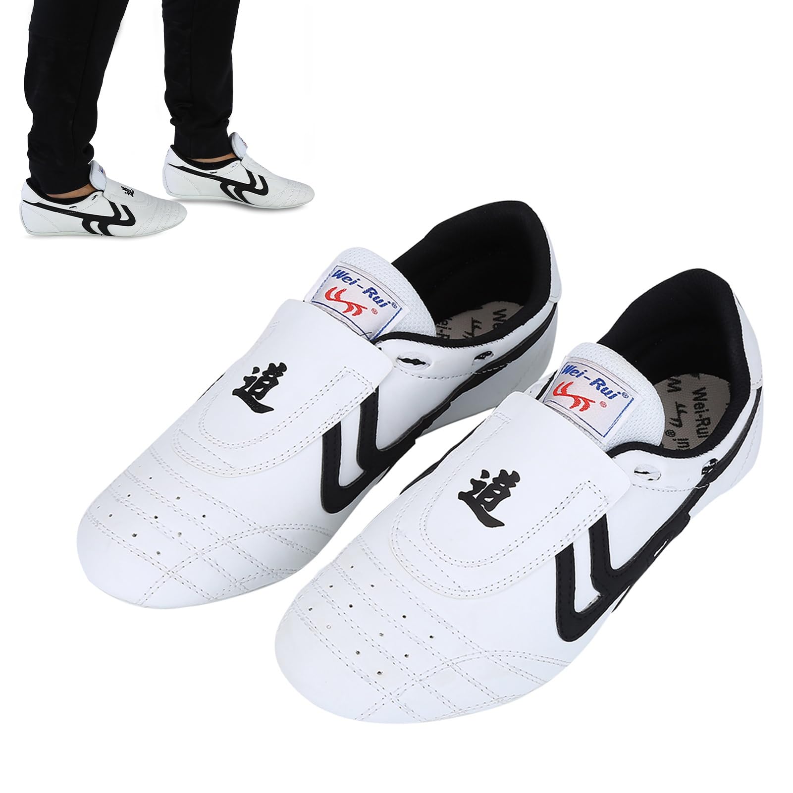 Taekwondo Shoes Boxing Kung Fu Zapatos Taichi Zapatos para Hombres Mujeres | Zapatos de Artes Marciales Transpirables Ligeros con Plantas de Goma Que No Son Deslizantes