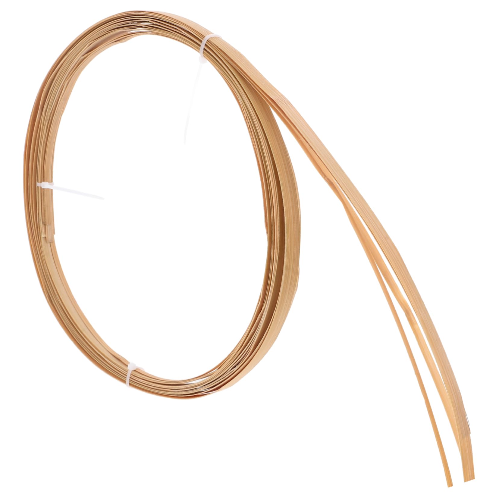 jojofuny Wooden Strips Decorative Material Rattan Cane Flat Reed Basket Weaving DIY Craft Kit for Wedding Decorations Home Decor