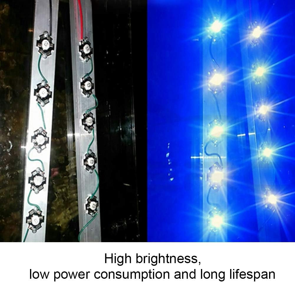 DEWIN 25pcs LED Lamp Beads, 3W 3.2-3.4V High Bright Integrated Chip Light Source LED Bead Spotlight Bulb(4000-4500K- Nature White)