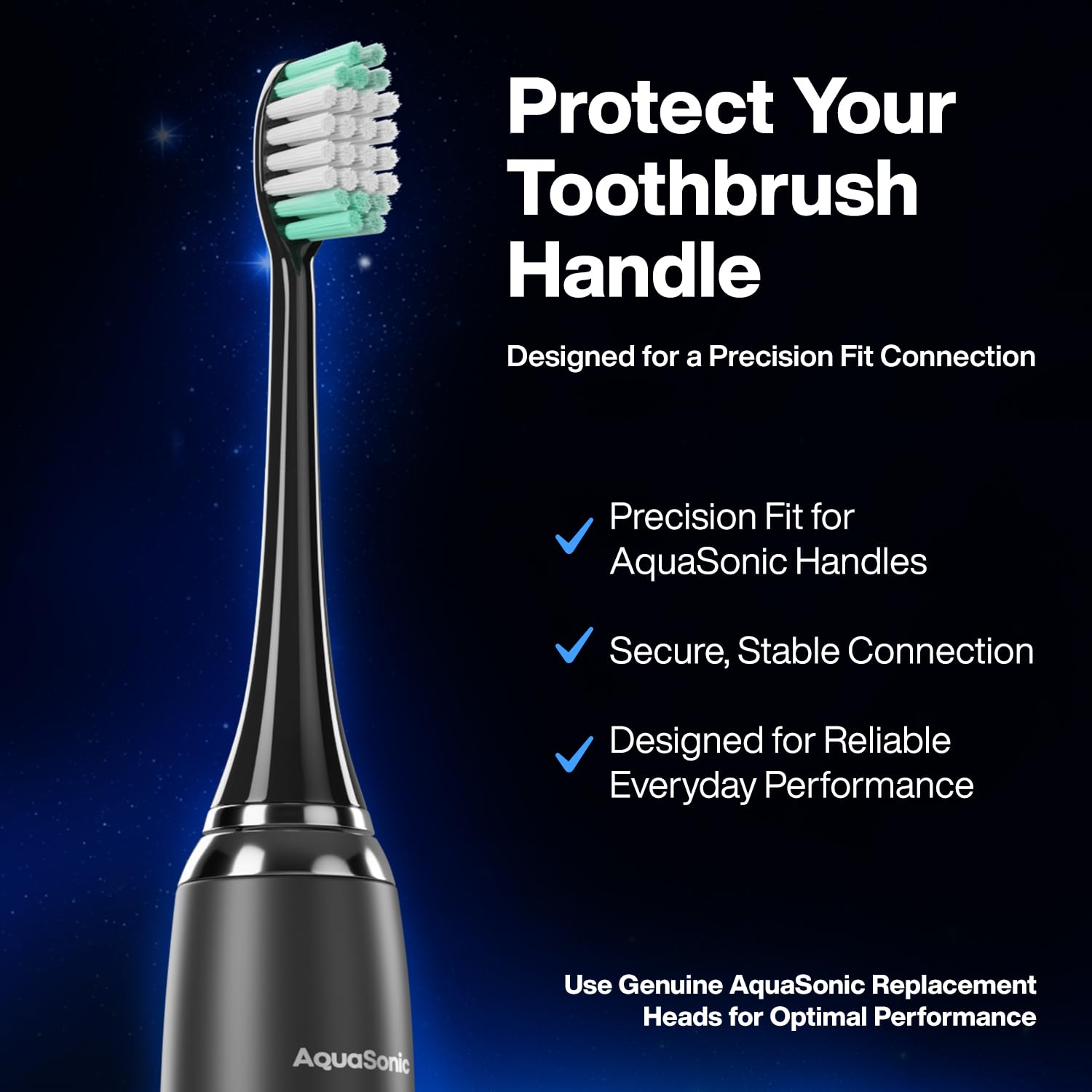 AquaSonic Brush Heads - 8 Pack Replacement -6 AquaSonic Brush Heads - 8 Pack Replacement -6