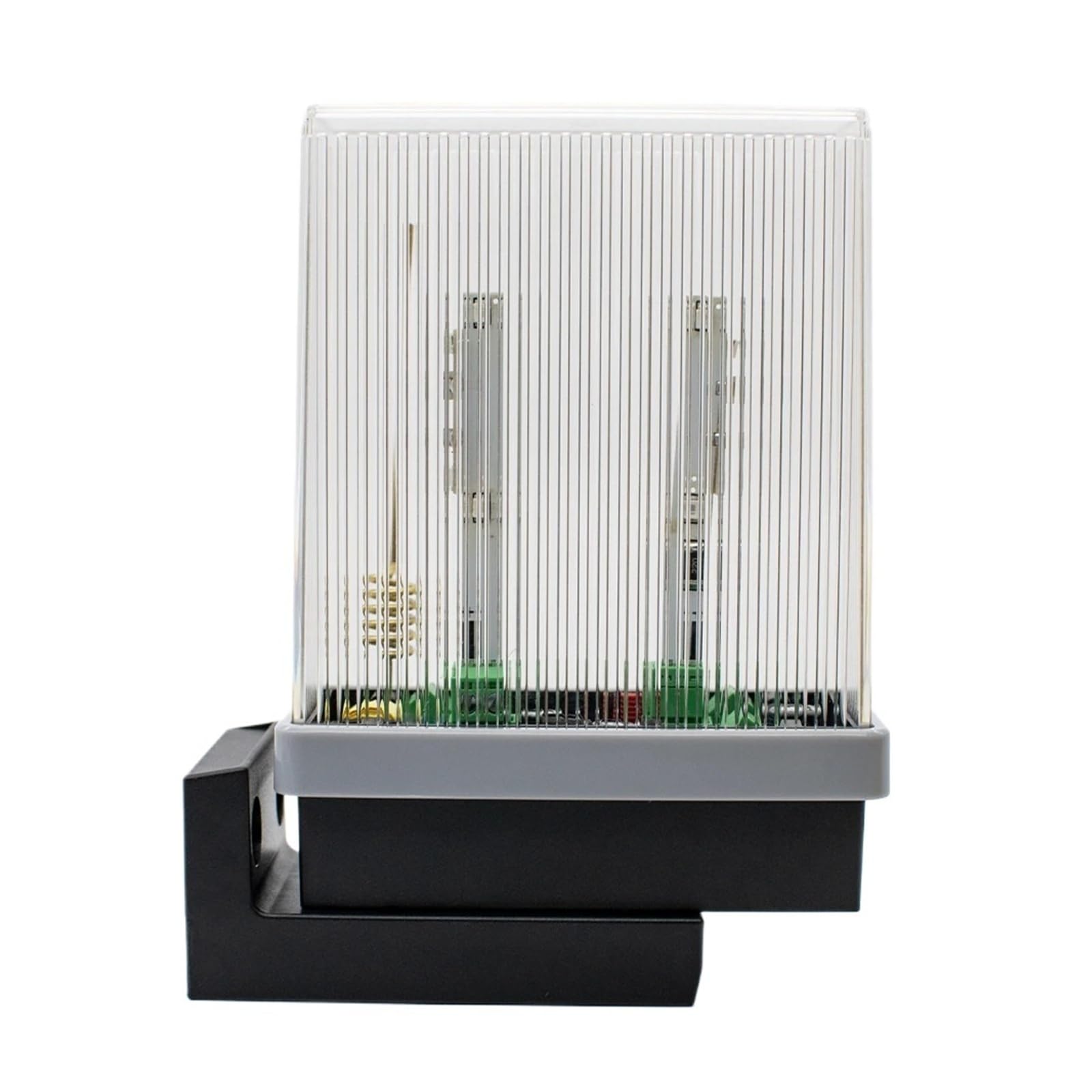 Protection Flashing Light Flashing for Gate Garage Door Light Alarm 12V-24V 85-265V AC/DC(White)