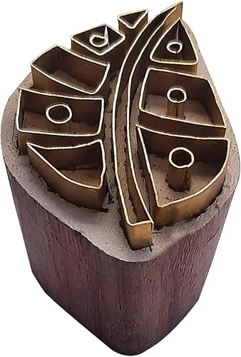 Royal Kraft Sellos de madera de latón para impresión en bloques en arcilla, cerámica, tela Btag204