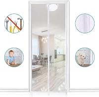 Apalus Mágneses Szúnyogháló Ajtóra 85x210cm Fehér Ragasztós Rögzítés 3