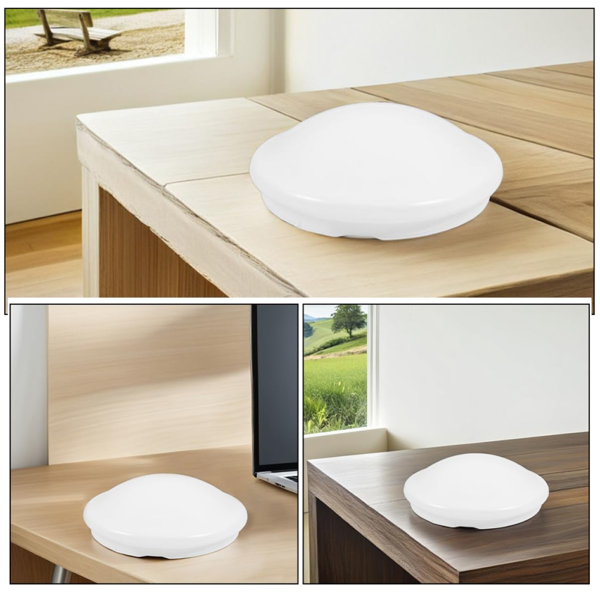 2 Piezas Pantallas de Luz de Techo white Cubiertas de Reemplazo para Ventilador de Techo Lámparas Colgantes y Apliques de Pared Diseño Redondo para Cocina Dormitorio y Baño