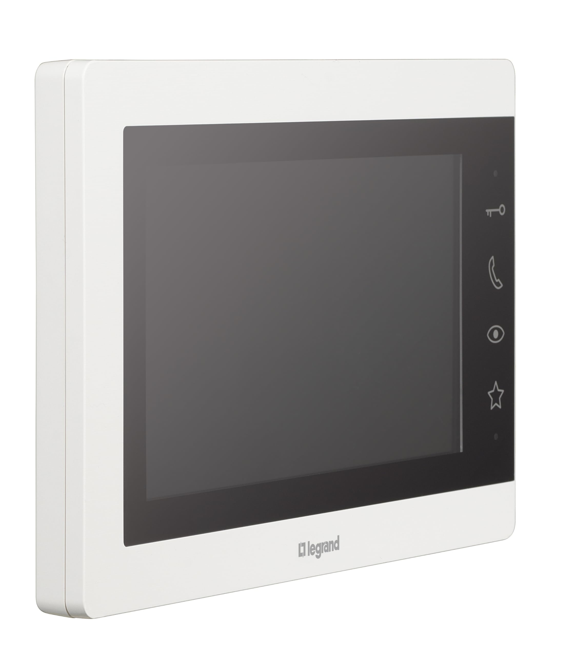 LEGRAND, EASYKIT Essential Video-Türsprechanlagen-Set mit 2-Draht-Anschluss, 7"-Farbmonitor & Weitwinkelkamera, 1-/2-Familienhaus-Set, erweiterbar, Reiheneinbau-Netzgerät, IP54-IK07, Weiß, 367915