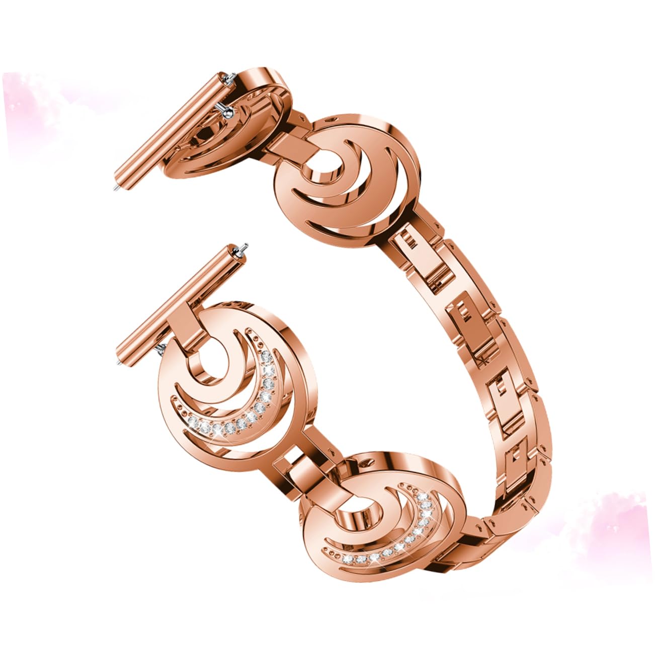 Housoutil Montre Bracelet De Remplacement 3 Pièces Bracelet De Montre En Cristal Bracelets De Bracelet De Bling Bracelet Bande De Intelligente Métal Accessoires