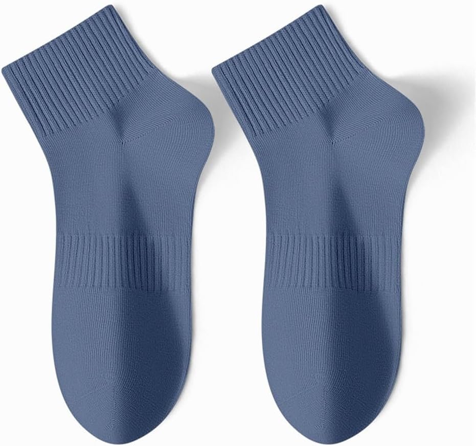 Socks for Men's Mid Length, Sports Sweat Absorbing Long Screw Mouth Short Cotton