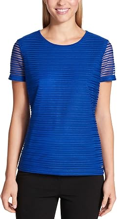 Calvin Klein Womens Stretch Textured Shirt