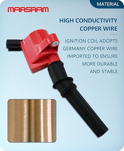 Miniatura 5 de Marsram Paquete de bobinas de encendido DG508 y bujías SP479 doble iridio para Ford F150 F250 F350 Lincoln Town Mercury 1000 2001 2002 2003 2004