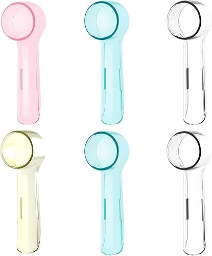 HSYTEK Paquete de 6 tapas protectoras compatibles con cabezales de repuesto Oral B, se adapta a cabezales de cepillo de acción cruzada y cepillos de