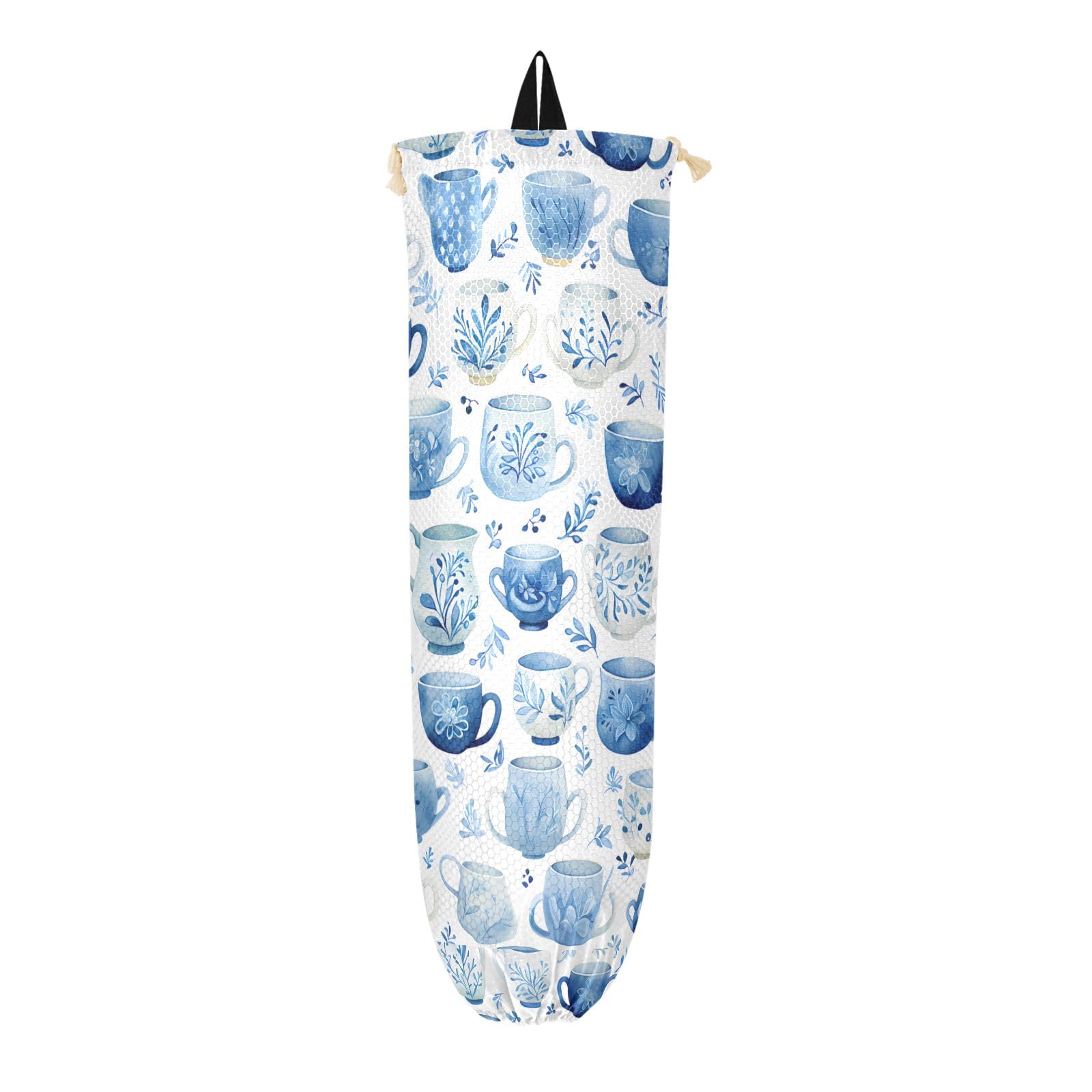 Porta Sacchetti Blu Per Sacchetti Di Plastica Per Sacchetti Della - 6