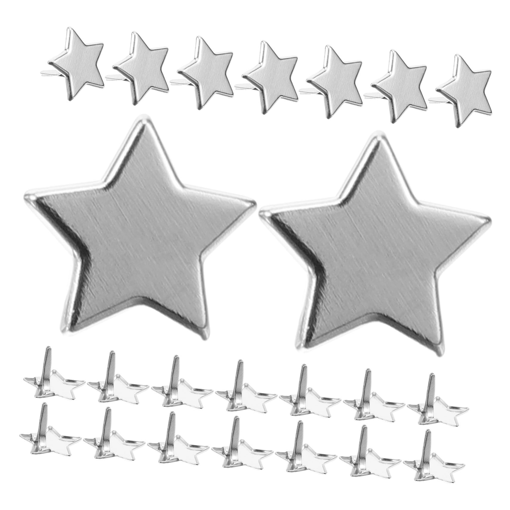 Homoyoyo DIY Metal Brads 100pcs Craft Spikes for Scrapbook Supplies Photo Album