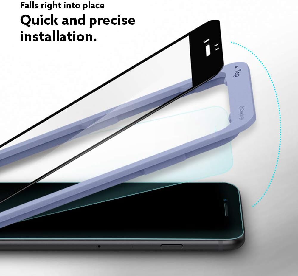 Caseology Full Cover Tempered Glass for Apple iPhone SE 2022 Screen Protector for iPhone 8/7 with Installation Kit - 2 Pack