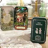 Flever Dollhouse Miniature DIY House Kit Creative Room with Furniture and Cover for Romantic Valentine's Gift(Melody of Forest)