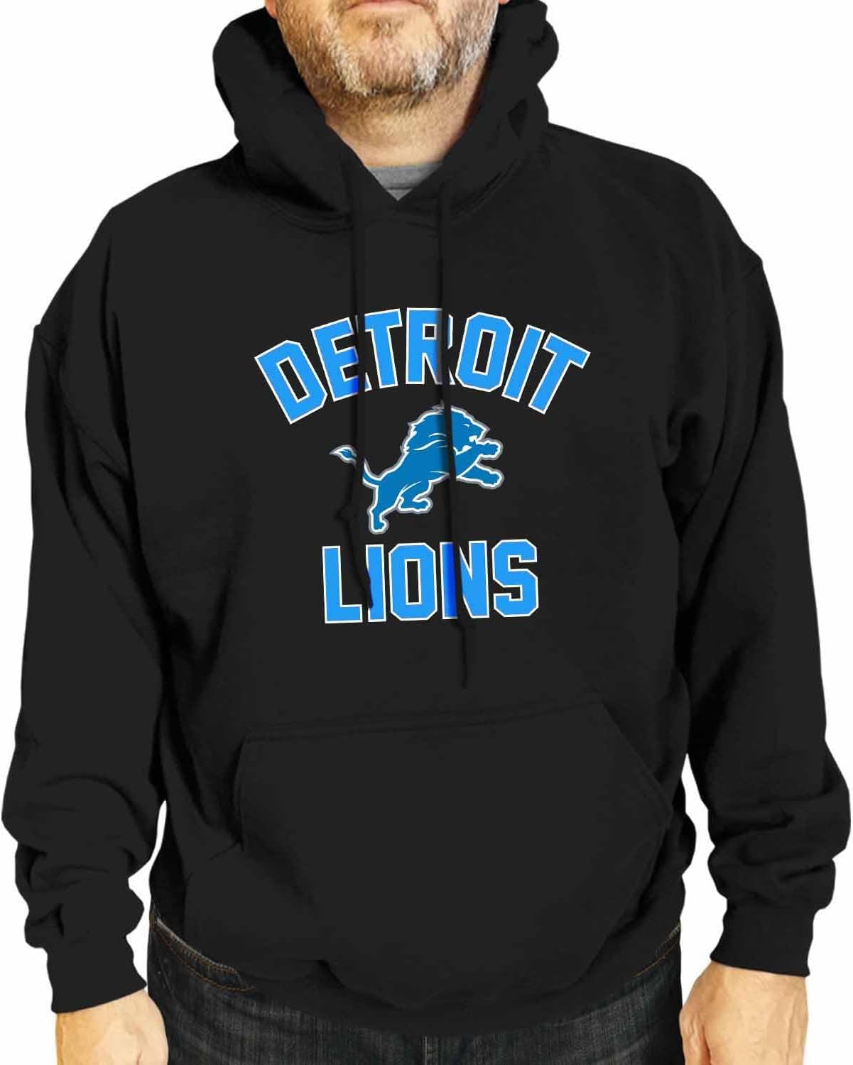 Team Fan Apparel NFL Adult Gameday Hooded Sweatshirt - Poly Fleece Cotton Blend - Stay Warm and Represent Your Team in Style