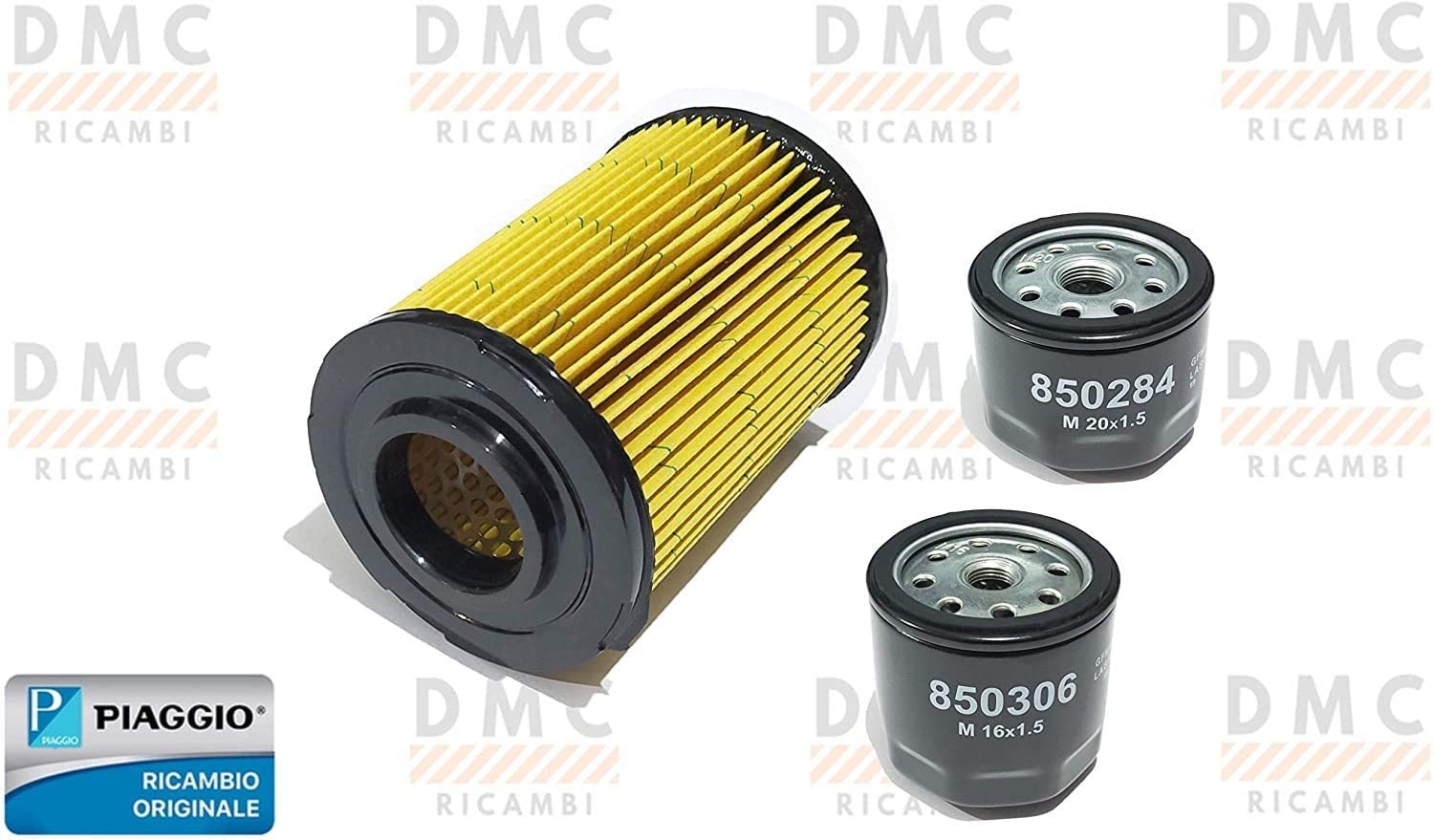 KIT FILTRO OLIO + FILTRO CARBURANTE + FILTRO ARIA PER PIAGGIO QUARGO DIESEL TUTTI I MODELLI DAL 2004 AL 2016 ORIGINALE PIAGGIO