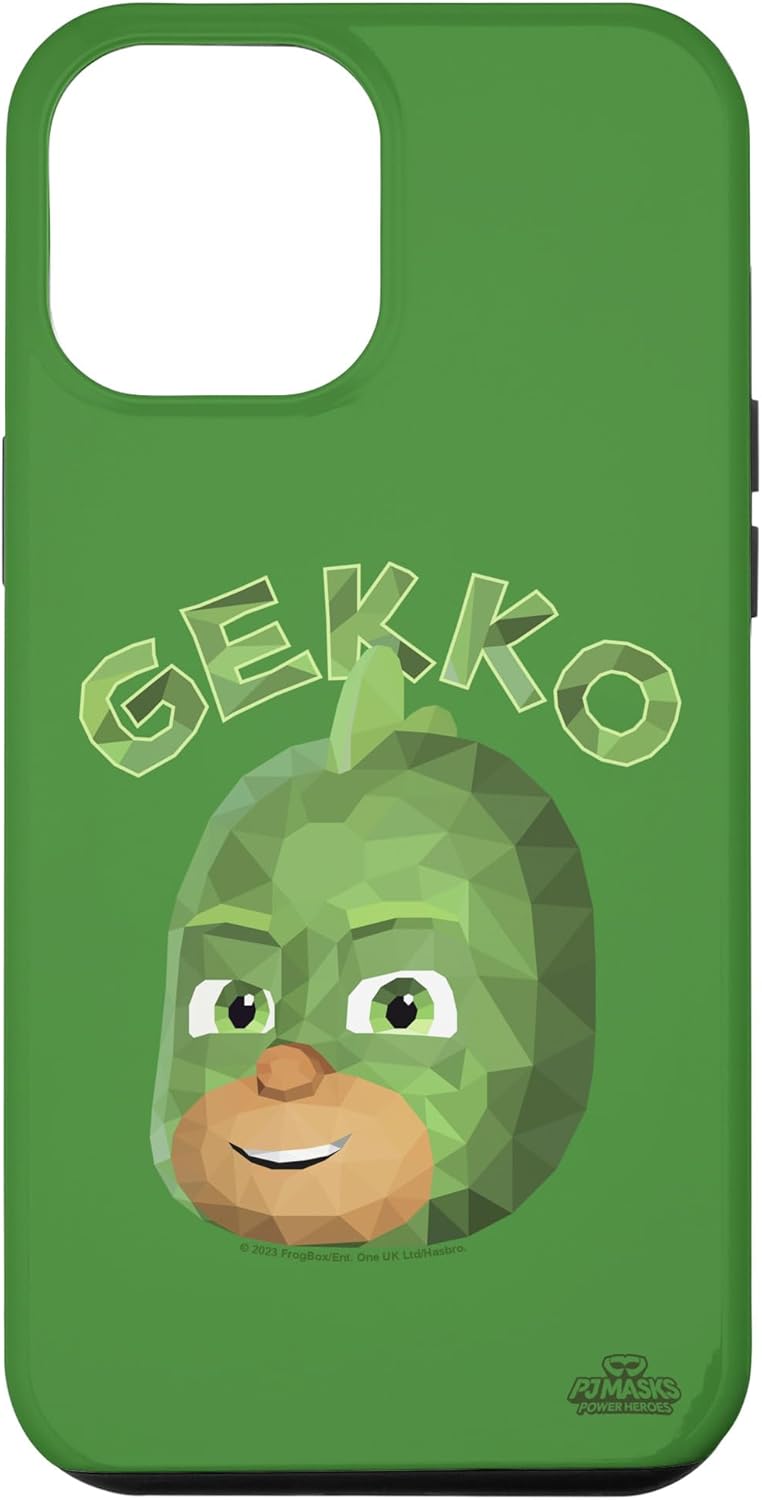 iPhone 14 Pro Max PJ Masks Power Heroes Gekko Smiling Big Face Polygon Logo Case