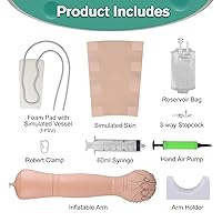 Vista 6 de Ultrassist Kit de práctica IV y flebotomía para estudiantes de enfermería, kit de inicio intravenoso para práctica de inyección, kit de venipunción