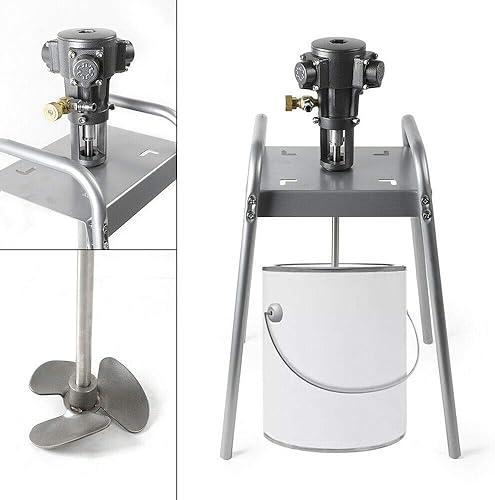 Miniatura 3 de Máquina mezcladora de pintura de agitador neumático, máquina de agitador de 5 galones, mezclador de impulsor de acero inoxidable, herramienta de