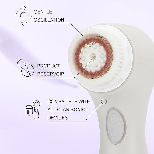 Miniatura 2 de Clarisonic Dispositivo de cepillo de limpieza facial de la piel de la onda acústica Mia 2 (blanco)